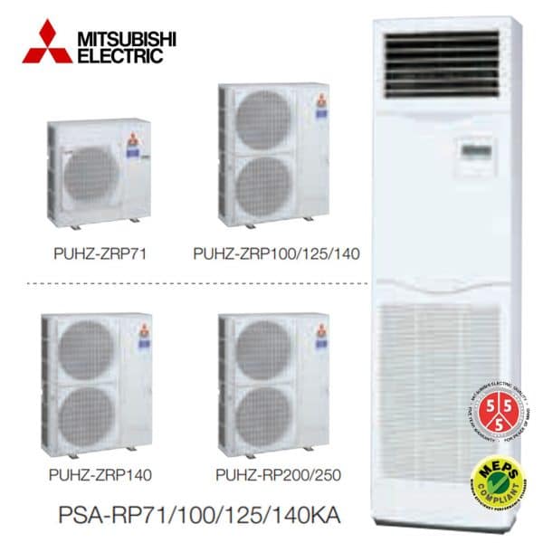 PSA-RP125KA Salon Tipi Split Klima MR. Slim Serisi Power Inverter Monofaze R410A